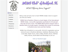 Tablet Screenshot of momsclubrockford.com